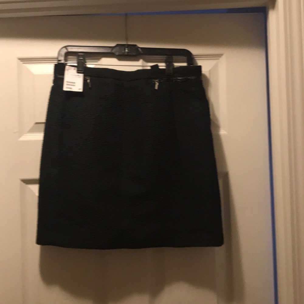 Black mini skirt
